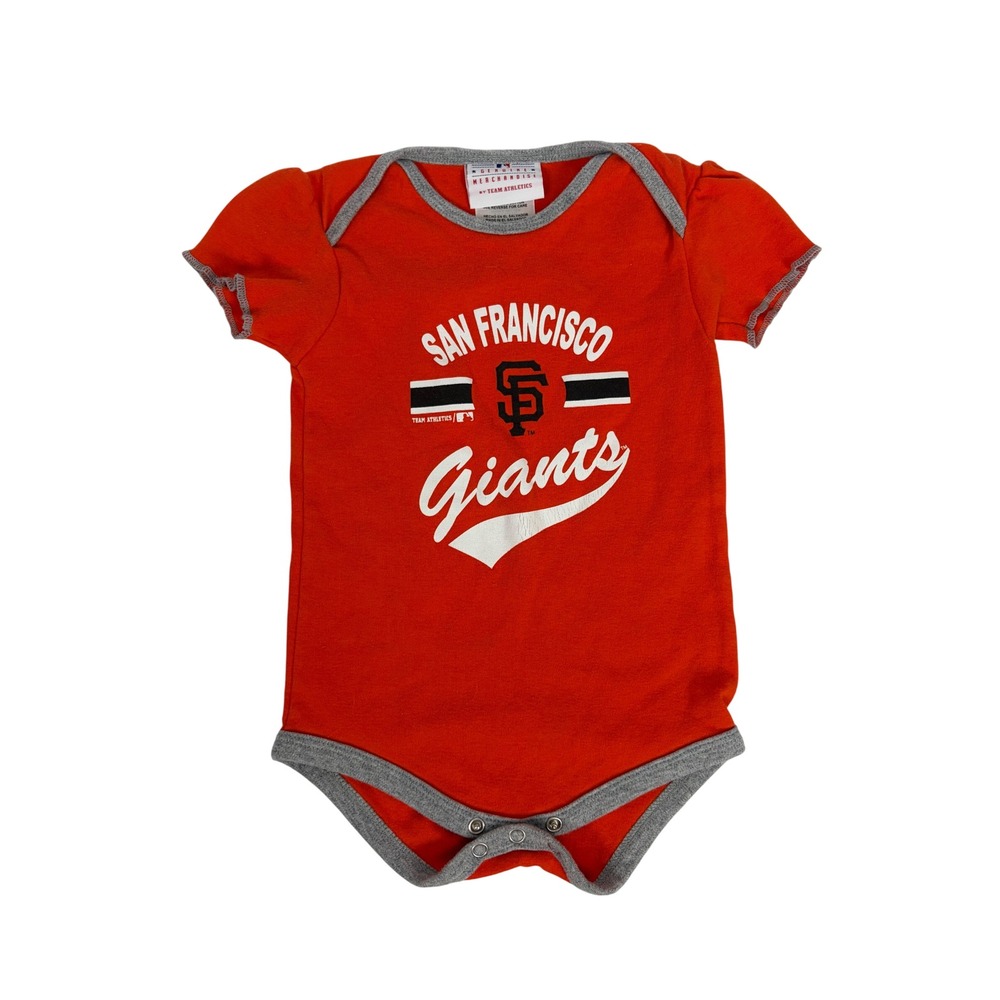 San Francisco Giants MLB Baby Bodysuit Orange 18 Months Cotton Team Athletics